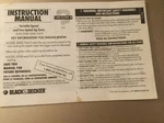 Instruction Manual Black&decker Variable SPEED-2-SPEED Jig Saws JS250/350 TS410. Fixed Price $5.99.