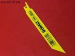 Dewalt 6" 18 Tpi DW4811B Reciprocating Saw Blades Metal Cutting Lot Of 100. Fixed Price $199.00.