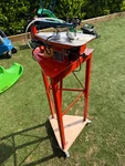Hegner Multicut 2 Scroll Saw With Upgrades, Spares Blades And Wheeled Base. Fixed Price $379.79.