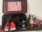 Milwaukee M12 12V New Xc 4.0 Battery Case Charger + Old Hackzall Parts Ratchet. Fixed Price $159.99.