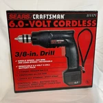 Vintage Sears Craftsman Cordless 3/8 Drill 6.0 Volt +battery+charger Sealed New. Fixed Price $69.99.