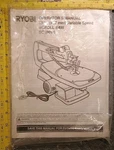 Operator's Manual Ryobi Variable Speed Scroll Saw SC180VS Genuine Oem. Fixed Price $15.00.