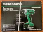 Metabo Hpt WH18DGL 18V Cordless Impact Driver W/ Charger + Case & Two Batteries. Fixed Price $85.00.