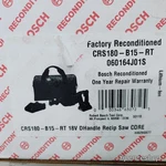 Reonditioned Bosch CRS180-B15-RT 18V 1-1/8" Cordless Reciprocating Saw. Fixed Price $122.96.
