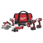 Milwaukee 2696-26 M18 Cordless 6-TOOL Combo Kit, Batteries, Contractor Bag. Fixed Price $943.48.