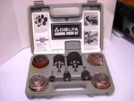 Delta Sanding Drum Kit Fine & Medium Ai Oxide Abrasive Sleeves Case. Fixed Price $39.95.