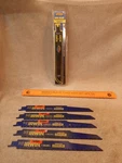 Spyder Bore-blades 3 7-IN Tpi W/ 5 Irwin Demolition. 8 Pc Lot. Fixed Price $12.99.
