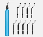 Metal Handle Deburring Tool + BS1010 High Speed Steel Removal Blades Kit. Fixed Price $13.25.