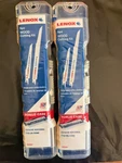 2X Lenox 5-PIECE 1839467 Wood Cutting Reciprocating Saw Blade Kit. Fixed Price $24.99.