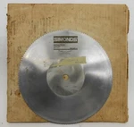 Simonds, Solid Tooth Circular Saw BLADE10 150, 10" Cutting Dia, 1/16" Depth. Fixed Price $125.00.