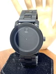 Movado Men's Watch 3600047 Bold Swiss Quartz Black Dial Stainless Steel Rubber. Fixed Price $218.69.