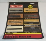 Sears Craftsman 9-28976 13 Piece Sabre Saw Blade Set 1/4 Universal Shank. Fixed Price $22.25.