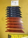 10PC Hss Reciprocating Blade Sawsall Rockwell And Black &decker Made Usa. Fixed Price $9.99.