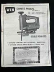 1974 Wen Scroll/sabre Saw 530 -P35, 531-P31 Owner's Manual & Parts List. Fixed Price $14.99.