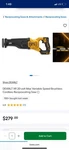 Dewalt DCS380B 20V Brushless Cordless Reciprocating Saw Tool Only, New. Fixed Price $109.00.