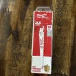 Milwaukee 48-01-6035 6" Tpi Sawzall Blades 50 Pack Nail Embedded Wood New!!. Fixed Price $89.00.
