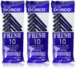 Pack -30 Count Dorco Blue Twin Blade Disposable Razors For Men TD-708. Fixed Price $11.95.