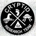 Cryptid Research Team Badge Black Big Foot Loch Ness Monster Aliens Masonic Usa. Fixed Price $11.94.