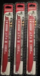 3 Pack Of 5 Reciprocating Saw Blades Diablo 9" Amped Wood W/ Nail Carbide. Fixed Price $52.00.