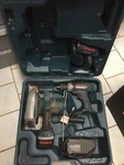 Set Of Bosch 24V Series: Drill Driver, Circular Saw, Flashlight, Case. Fixed Price $144.99.