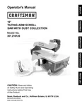 Craftsman " Scroll Saw Manual Model # 351.216120. Fixed Price $15.99.