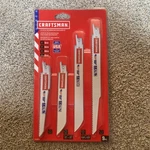 Craftsman Reciprocating Saw Blades, 9-PIECE Kit (2058840). Fixed Price $20.00.