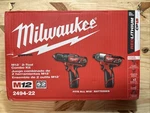 Milwaukee M12 12V Cordless Drill Driver/impact 2-TOOL Combo Kit (2494-22). Fixed Price $169.99.