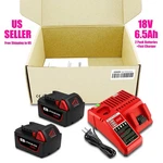 2PACK 6.5AH M18 Battery And Charger For Milwaukee 18V Lithium Xc 6.0. Fixed Price $89.99.