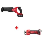 Milwaukee 2821-22 M18 Fuel Recip Saw Kit W/ Free 2627-20 Cut Out Tool. Fixed Price $449.20.