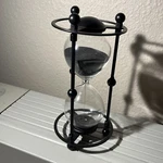 Hourglass Minutes Sand Timer Metal Iron Black Vintage Dark Gamer. Fixed Price $25.00.
