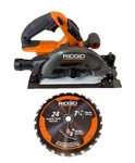 Ridgid 18V 1/4 In Circular Saw Brushless Cordless Tool Only Model R8657B. Fixed Price $129.99.