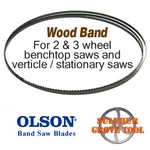 57" Olson Wood Band Saw Blade 3/8" .014" Hook WB57257DB Made In Usa. Fixed Price $14.32.