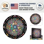 1000-PIECE Round Jigsaw Puzzle Flower Whisper Theme For All Skill Levels. Fixed Price $25.49.