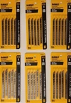 Lot Of (total 30 Blades) Dewalt Jig Saw Fast Cuts Wood 6TPI DW3700-5. Fixed Price $39.99.