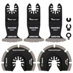 5PCS Diamond Oscillating Saw Blades, Universal Multitool For Grit Grou.... Fixed Price $50.71.