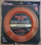 Craftsman 80" X 1/8" 7.5 Tpi Skip Tooth Bandsaw Blade 926577 Made In Usa. Fixed Price $11.99.
