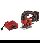 Skil Pwrcore 20, 20V Cordless Jigsaw Kit With Battery Charger JS820302. Fixed Price $81.00.