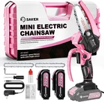 Saker Mini Electric Chainsaw 4" Portable Cordless Handheld Pink E2. Fixed Price $28.88.