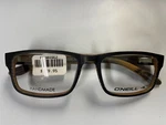 O'neill Eyeglasses Frames Ono-ryder C.125 Black Brown Wood Square 55-17-140. Fixed Price $55.00.