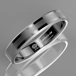 Atop Sliver Classic Men&women Wedding Band Carbide Tungsten Ring. Fixed Price $14.99.