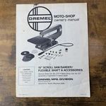 1974 Racine Wi Dremel Moto-shop Scroll Saw Sander Owners Manual Model 571 572. Fixed Price $7.49.