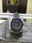 Movado Bold Mens Watch Black With Blue Dot Authenticity MB.01.1.29.6015. Fixed Price $250.00.