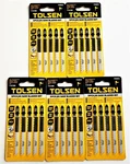 25 Tolsen T-shank Blades Swiss Wood Pvc 10TPI Hcs T101BR #76805. Fixed Price $23.99.