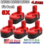 5X BAT181 BAT025 BAT026 BAT160 Volt 4.8AH Ni-mh Battery Replacement For Bosch. Fixed Price $95.46.