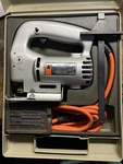 Vintage Black & Decker 7539 Deluxe 2 Speed Jig Saw Kit W/ Case Tested Working. Fixed Price $62.00.