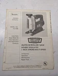Craftsman Sears Owners Manual Parts List Model 315.17280 Saw 1975 EN-621. Fixed Price $15.75.