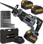 Brushless Reciprocating Saw, 21V Cordless With X 6.0AH Battery, Electr. Fixed Price $122.99.