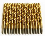 15 Disston Titanium 31/64" High Speed Steel Drill Bits Split Point Metal Gold. Fixed Price $31.99.