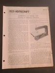 Original Delta Rockwell Milwaukee 40-110 Homecraft 16" Scroll Saw Instructions. Fixed Price $16.00.