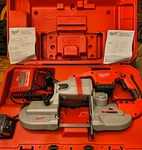 Milwaukee 0729-21 M28 Li-ion Cordless Band Saw Kit, Two Batteries Charger. Fixed Price $349.95.